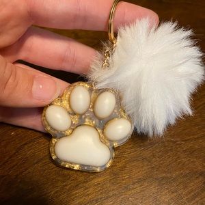 Handmade resin kawaii kitty paw
